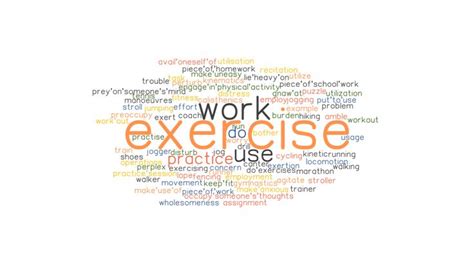 exerciser synonym|words associated with exercise.